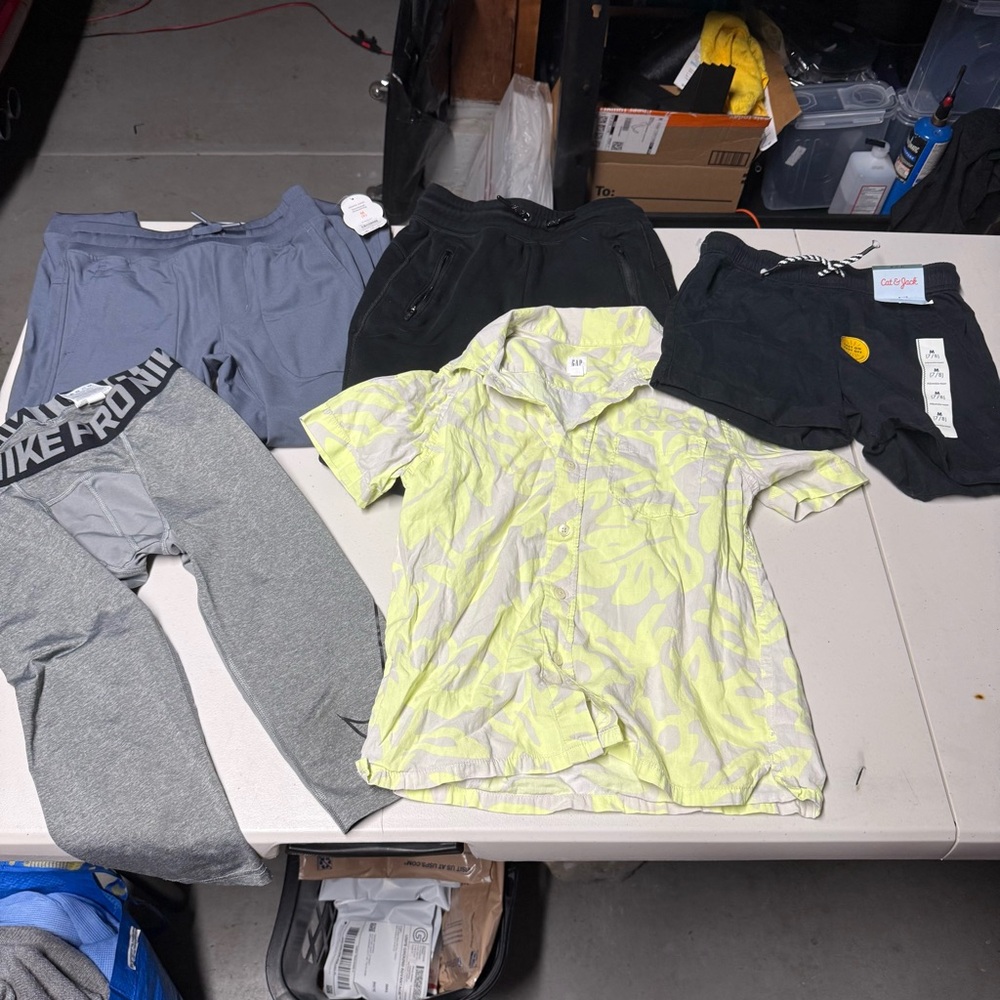 Bundle of 5 Boys Pants Shorts & Tops Size Medium (8) Nike Gap Cat & Jack